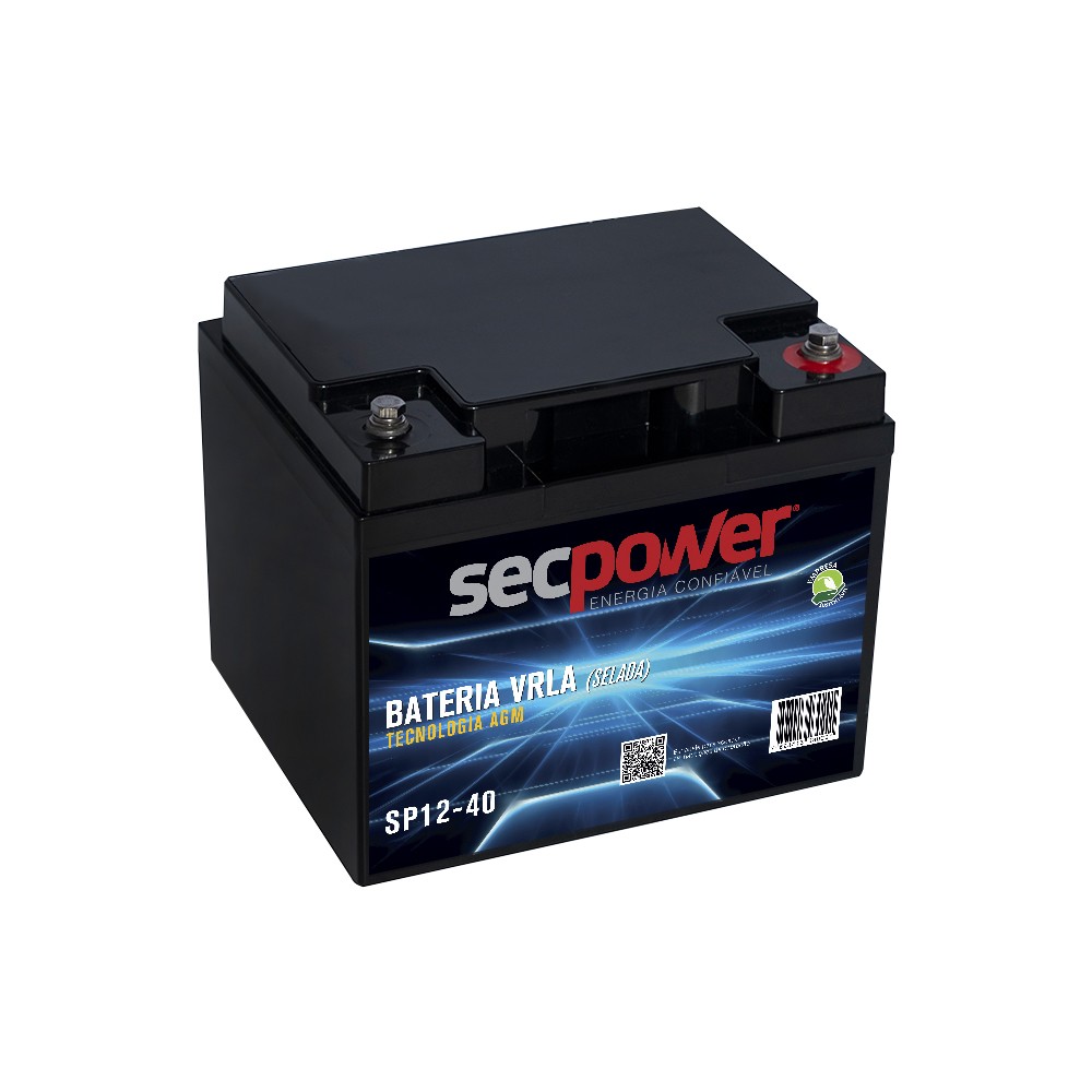 Bateria Chumbo Ácido VRLA AGM – Sec Power – SP12-40