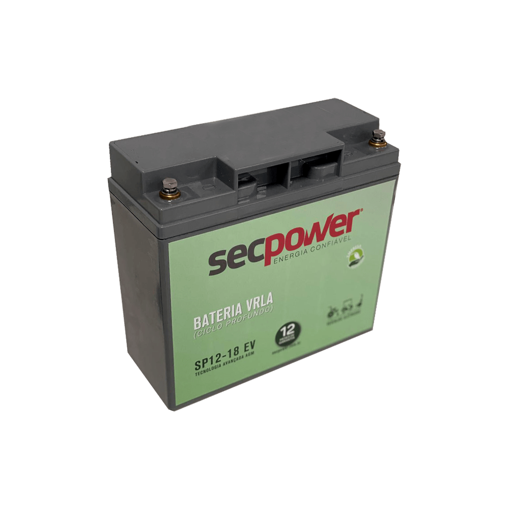 Bateria Ciclo Profundo Veículos Elétricos – Sec Power – SP12-18 EV