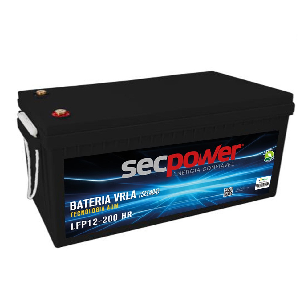 Bateria Chumbo Ácida VRLA AGM – Sec Power – LFP12-200 HR710W