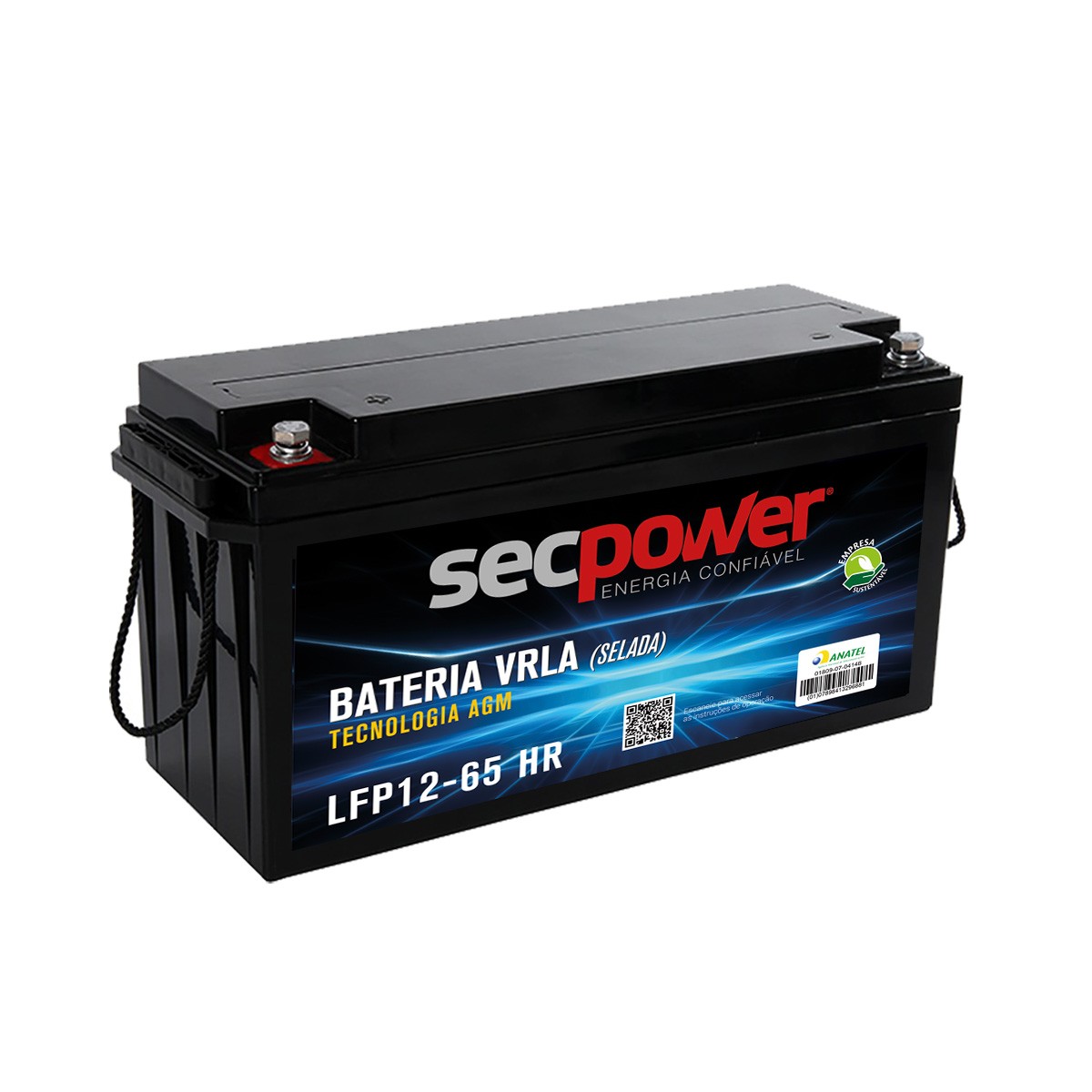 Bateria Chumbo Ácida VRLA AGM – Sec Power – LFP12-65 HR240W