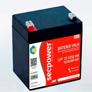 Bateria SecPower Chumbo-Ácido VRLA AGM Alta Intensidade (High Rate) 12V 22W Homologada Anatel