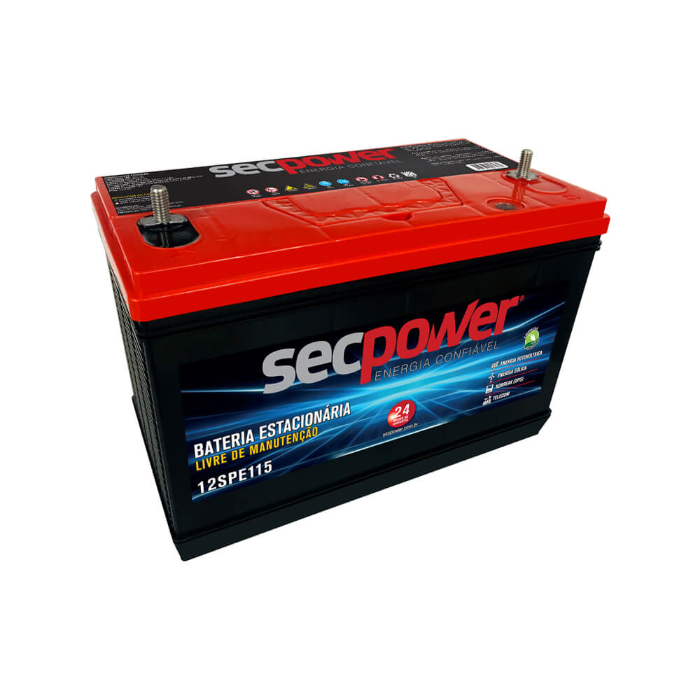 Bateria Chumbo Ácido Estacionária – Sec Power – 12SPE115