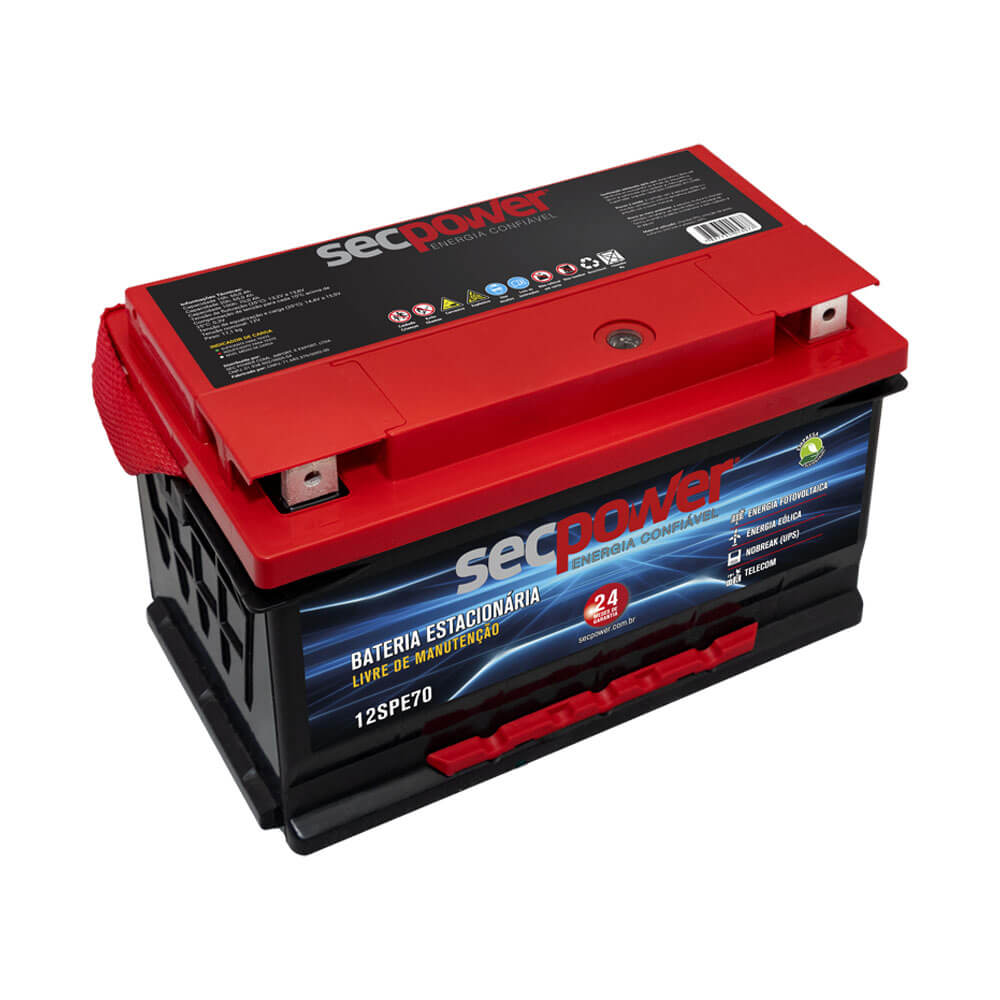 Bateria Chumbo Ácido Estacionária – Sec Power – 12SPE70