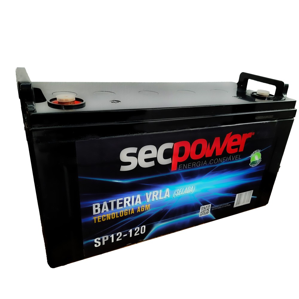Bateria Chumbo Ácido VRLA AGM – Sec Power – SP12-120