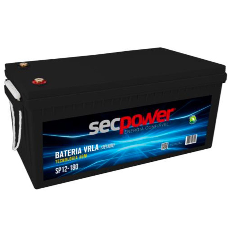 Bateria Chumbo Ácida VRLA AGM – Sec Power – SP12-180