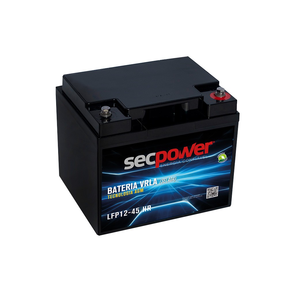 Bateria Chumbo Ácida VRLA AGM – Sec Power – LFP12-45 HR160W