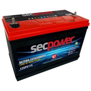 Bateria SecPower Chumbo-ácido Estacionária 12V 115Ah