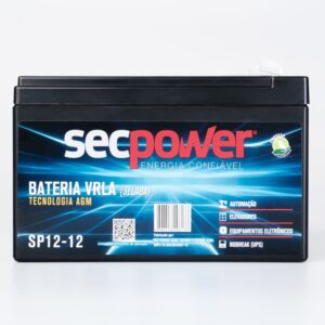 Bateria SecPower Chumbo-ácido VRLA AGM 12V 12Ah