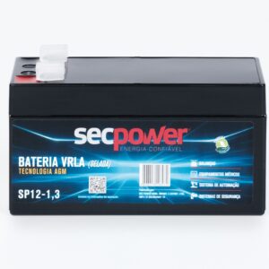 Bateria SecPower Chumbo-ácido VRLA AGM 12V 1,3Ah