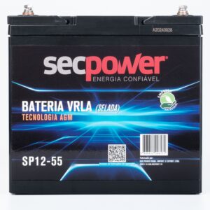 Bateria SecPower Chumbo-ácido VRLA AGM 12V 55Ah